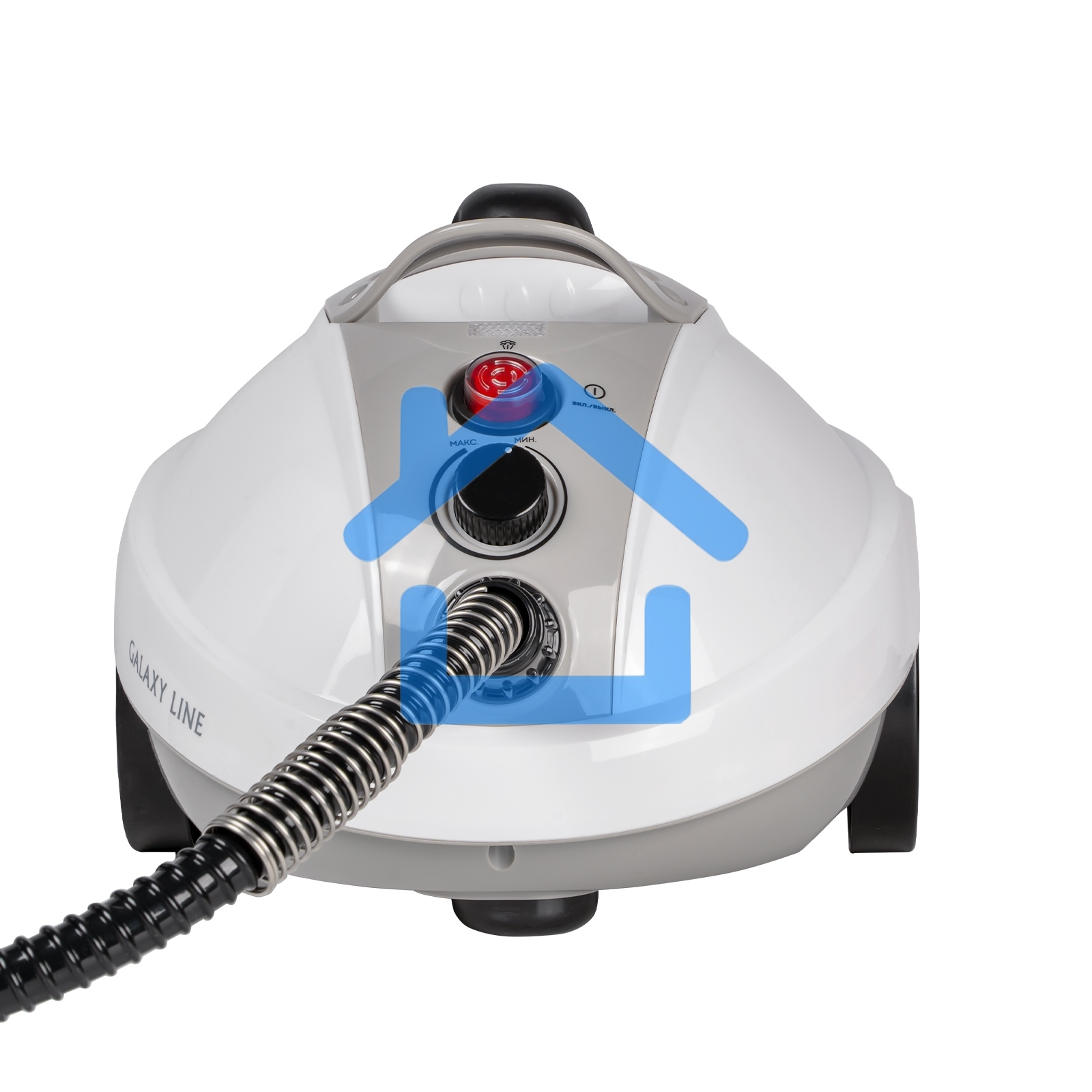 Пароочиститель Galaxy Line GL 6270, белый, 1500 Вт, 700 мл, 3,5 бар, выход пара 65 г/мин, нагрев 10 мин, время раб. до 30 мин, темп. пара 100°С, блокировка подачи пара, регул. выхода пара, защита от перегрева, степень защиты IPX4, аксессуары: насадка для 