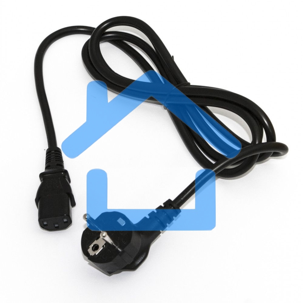 Кабель питания компьютера Hyperline PWC-IEC13-SHM-1.0-BK (Shucko+C13) (3x0.75), 1.0м