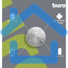 Батарея Buro Lithium CR2025 (1шт) блистер, 3 В