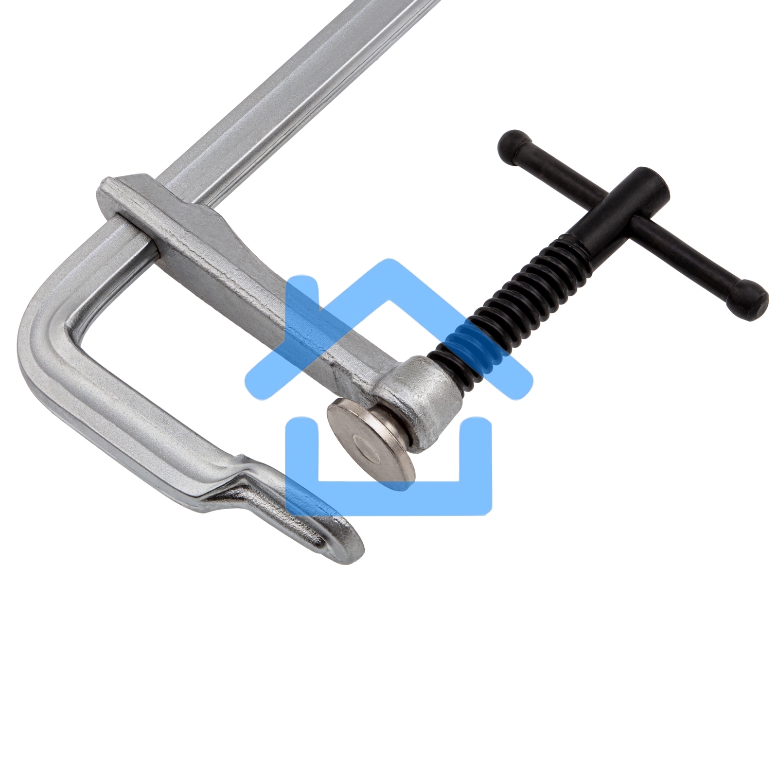 Струбцина Denzel F-образная, 100x400 мм, кованая