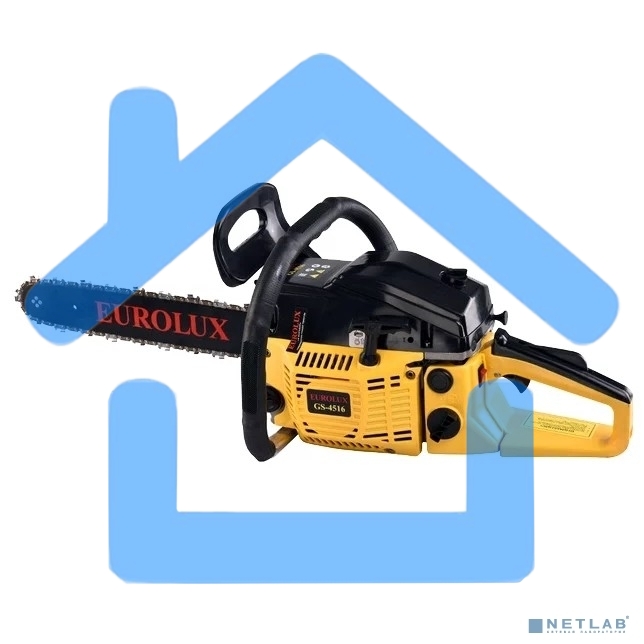 Бензопила EUROLUX GS-45161800Вт (2.45л.с.) 45см3 бак 0.55л шина 40см шаг цепи 1.5'' 72звена