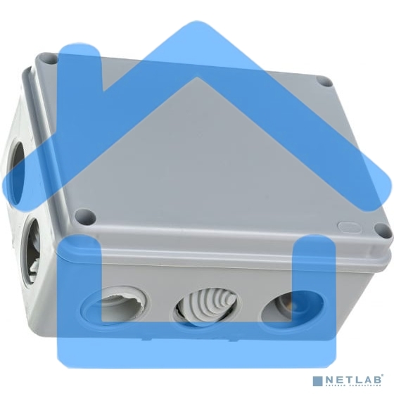 Коробка КМ41242 распаячная Iek UKO10-150-110-070-K41-55 для о/п 150х110х70 мм IP55 (RAL7035, 10 гермовводов)