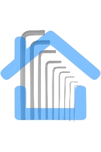 Набор ключей имбусовых Сибртех HEX, 1,5-10 мм, CrV, 9 шт., удлиненные