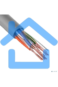 Кабель UTP Rexant 4PR 24AWG, CU (медь), CAT5e, 100 МГц, PVC, серый, бухта 100 м