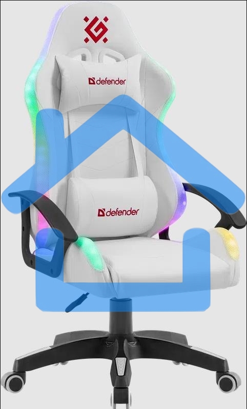 Кресло игровое Defender FACTOR X RGB WHITE 64046