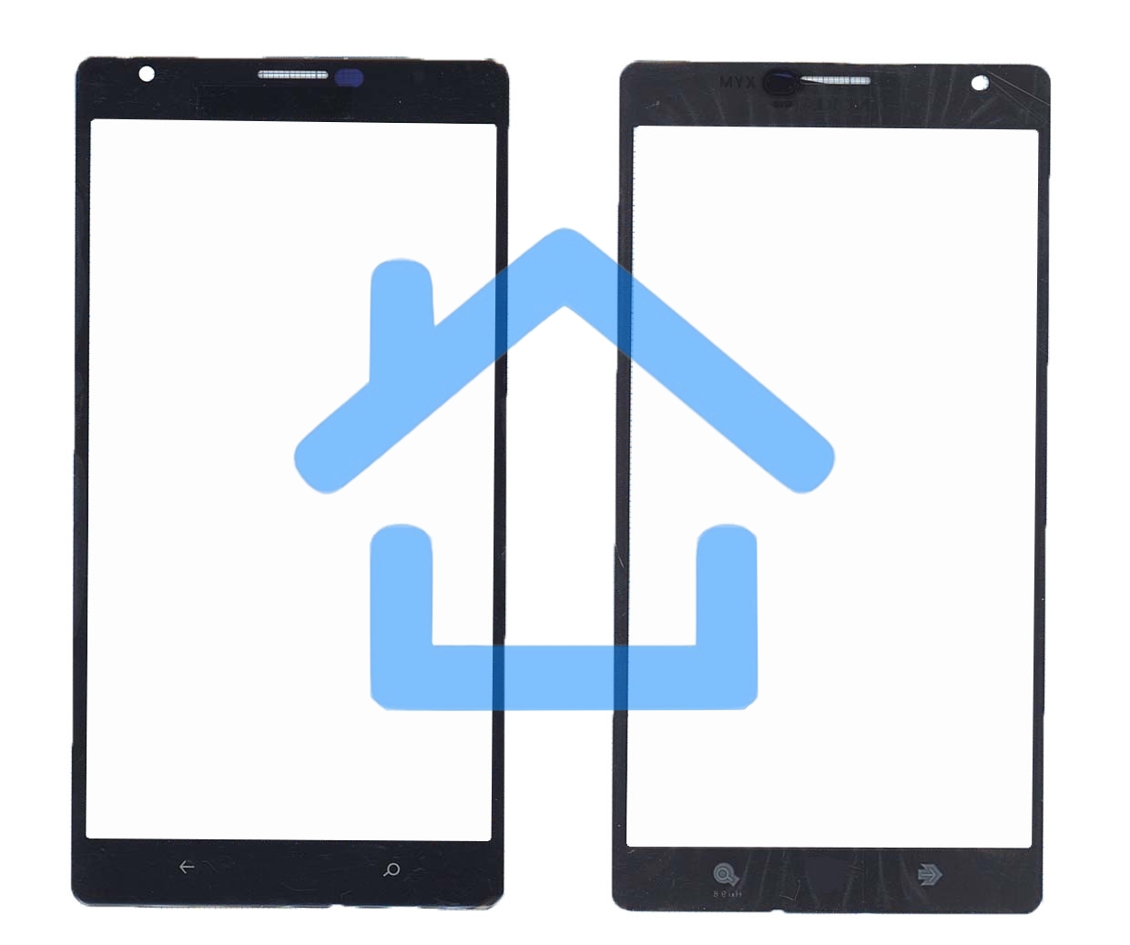 Стекло для Nokia Lumia 1520 черное