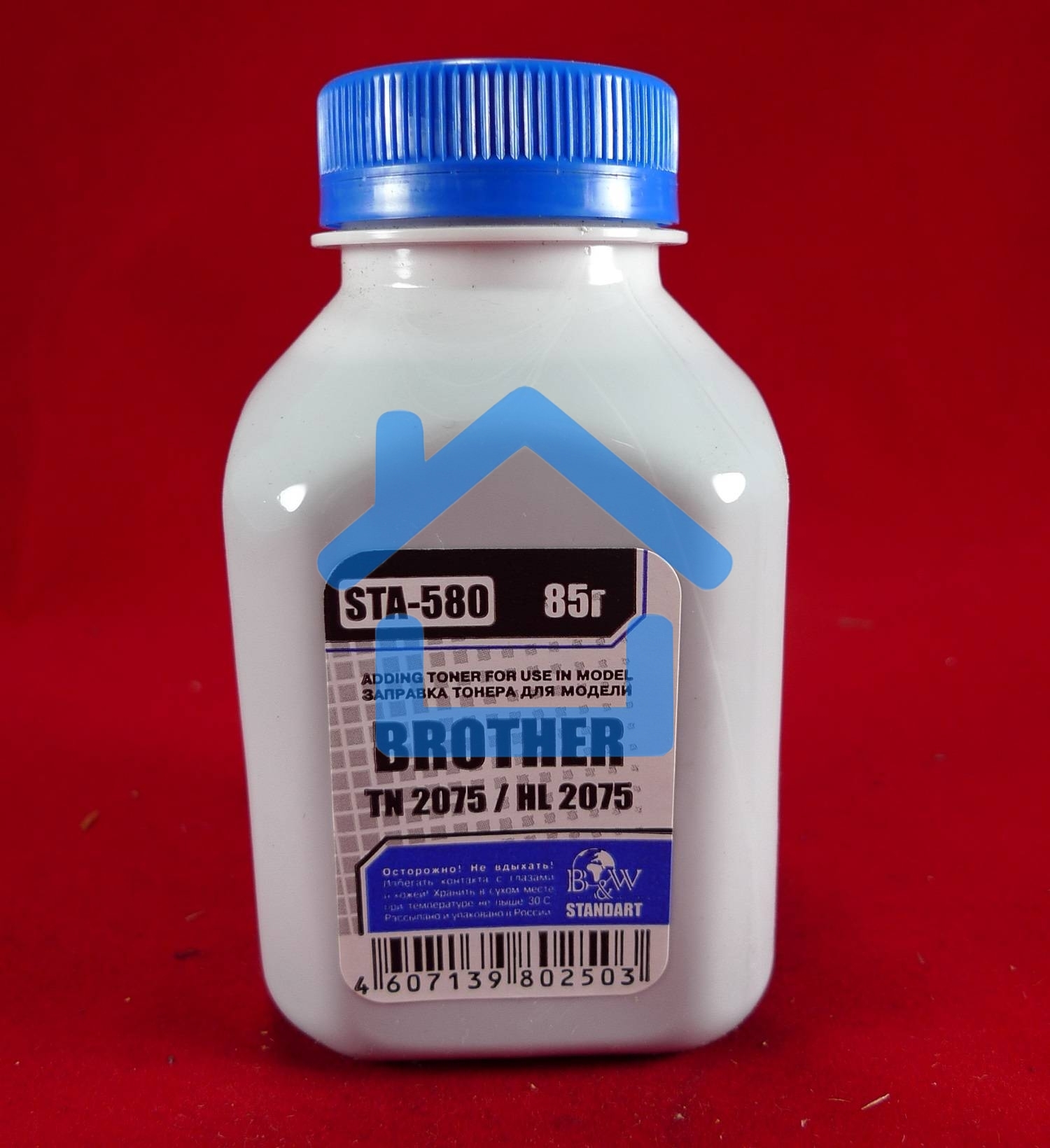 Тонер Brother TN 2075/85/2135/75 HL 2030/35/40/75/2140/50/70 (фл,85г) B&W Standart фас. Россия
