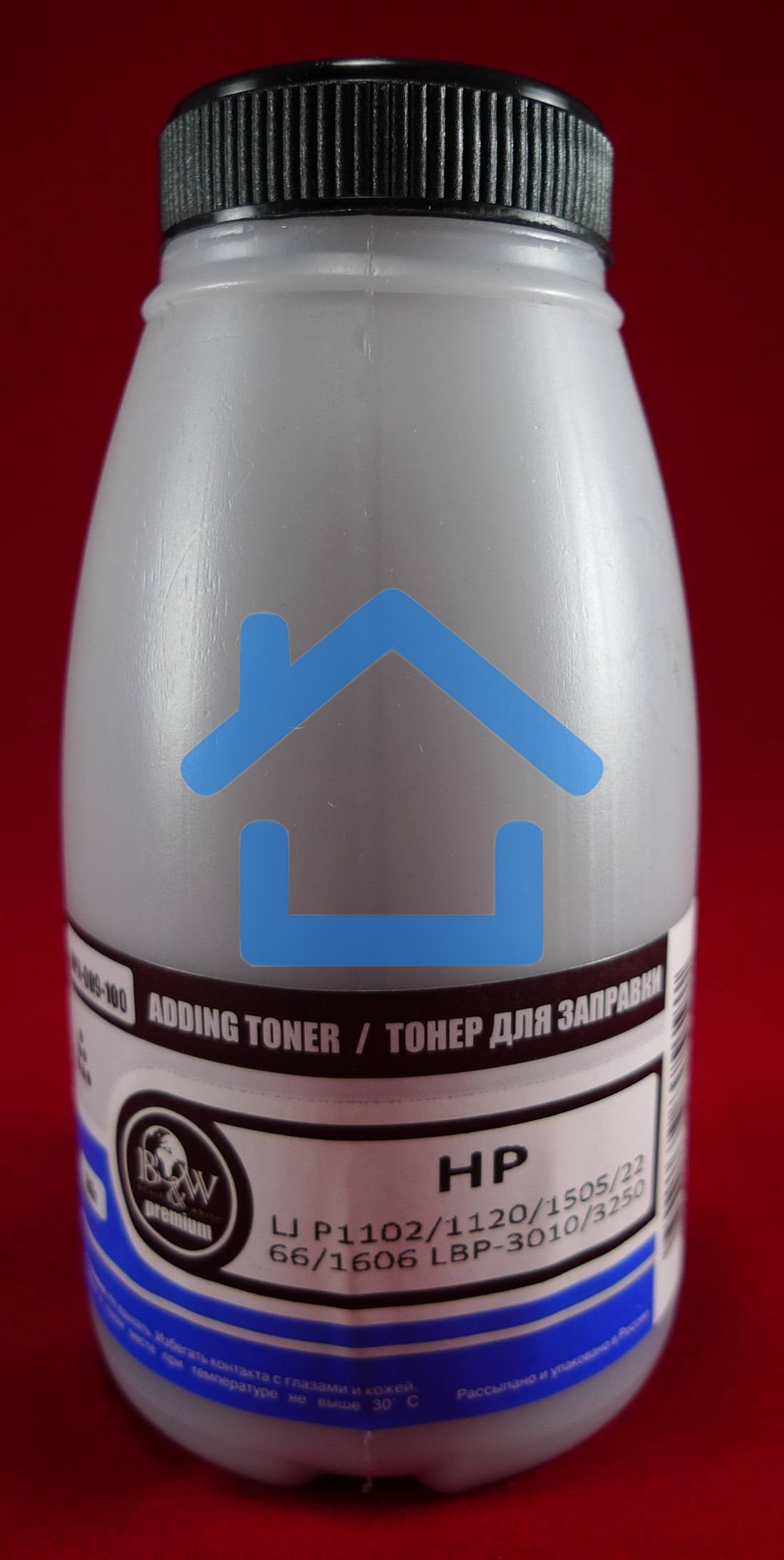 Тонер HP LJ P1102/1120/1505/22/66/1606 LBP-3010/3250 (фл.100г) B&W Premium фас России