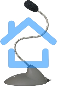 Микрофон компьютерный Defender MIC-111, серый, кабель 1,5 м