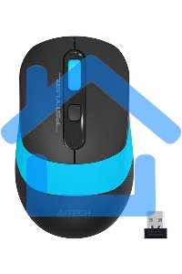 Мышь беспроводная A4Tech Fstyler FG10S черный/синий, 2000 dpi, радиоканал, USB, кнопки - 4