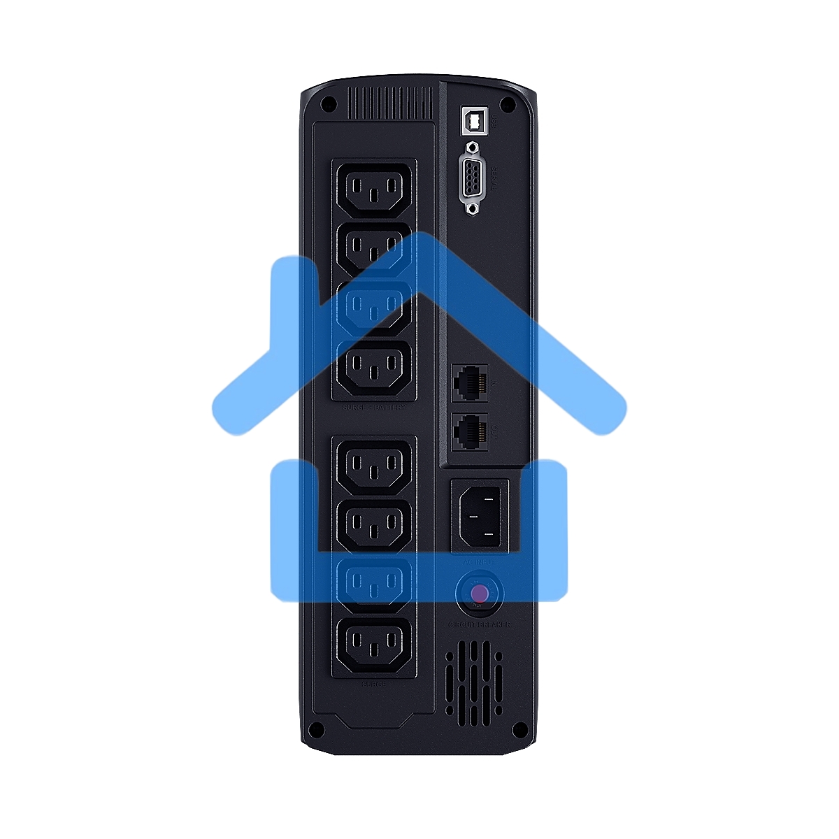 Источник бесперебойного питания UPS CyberPower VP1600EILCD Line-Interactive 1600VA/960W USB/RS-232/RJ11/45 (4 + 4 IEC С13)