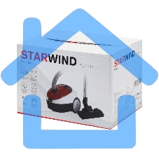 Пылесос Starwind SCB1114 красный/белый, 300/1800 Вт, уборка сухая, пылесборник мешок 2 л