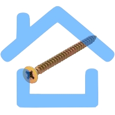 Саморез универсальный KRANZ 5х70, желтый цинк, короб (100 шт./уп.)