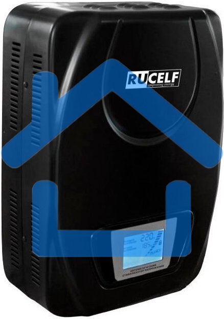 Стабилизатор RUCELF SDW.II-12000-L рабочий диапазон: 110-275В 10000Вт 217-223В