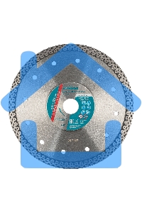 Диск алмазный ф180х22,2мм, тонкий, сплошной (Jaguar), мокрое резание Gross