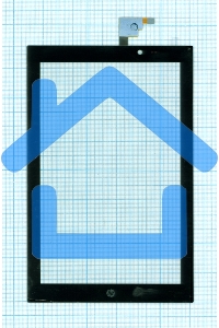 Сенсорное стекло (тачскрин) для HP Slate 7 3G, черное