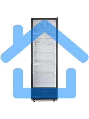 Холодильная витрина Бирюса Б-B521RN черный однокамерный 545 л