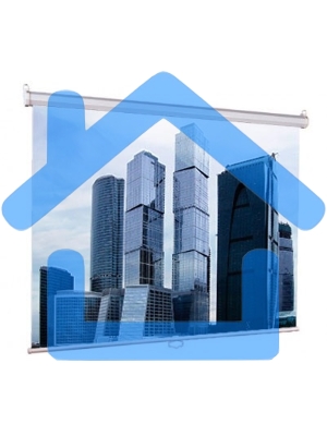 Экраны LUMIEN Eco Picture LEP-100101, 150х150 см, 1:1