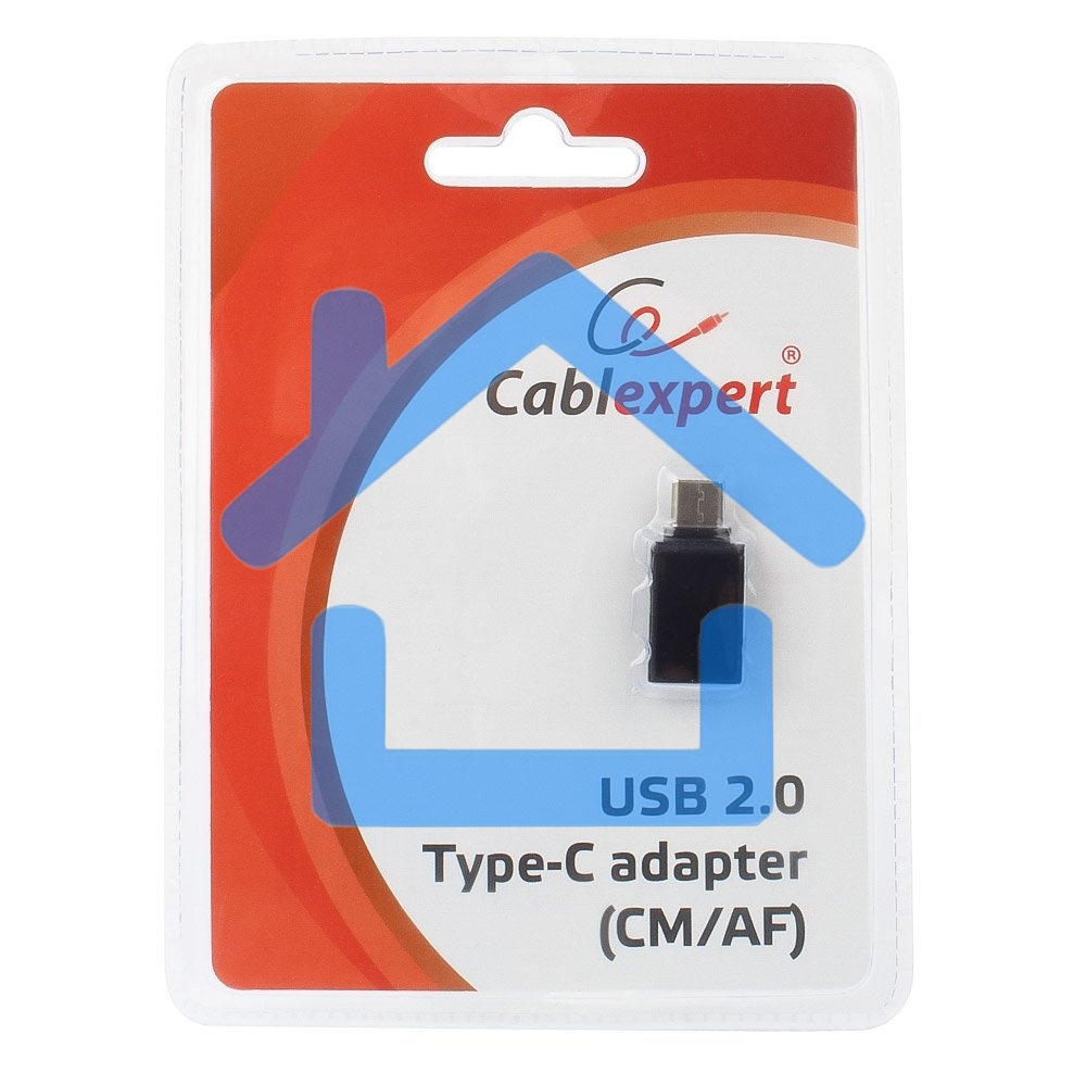 Переходник Cablexpert Переходник USB, USB Type-C/USB 2.0F, пакет (A-USB2-CMAF-01)