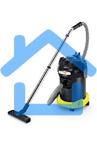 Пылесос Karcher AD 4 PREMIUM желтый/черный, 150/600 Вт, уборка сухая, пылесборник контейнер 17 л