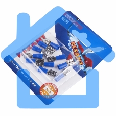 Клемма плоская Rexant, изолированная гнездо - 7.4 мм, 1.5-2.5 мм², (РПи-м 2.5-(6.3) / РПИм 2-250 / FDD2-250), в упак. 10 шт.