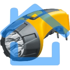 Фонарь Navigator NPT-CP03-ACCU Пласт. 4LED, прям. зар-ка, акк.4В, 500мА·ч.