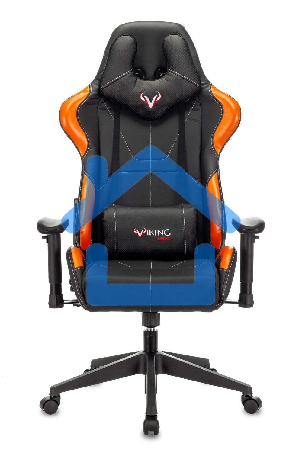 Кресло игровое Zombie VIKING 5 AERO черный/оранжевый искусственная кожа с подголов. крестовина пластик