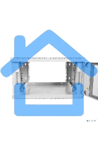 Шкаф настенный ЦМО ШРН-12.650 12U 600x650мм пер.дв.стекл несъемные бок.пан. 50кг серый
