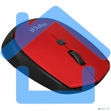 Мышь беспроводная HIPER HOMW-082 красный, 1600 dpi, радиоканал, USB, кнопки - 4