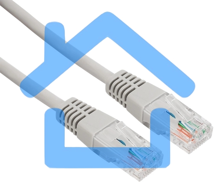 Пaтч-корд U/UTP Rexant, категория 5e, RJ45-RJ45, неэкранированный, LSZH серый, 5м