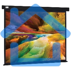 Экран Cactus 206x274см Wallscreen CS-PSW-206X274-BK 4:3 настенно-потолочный рулонный черный