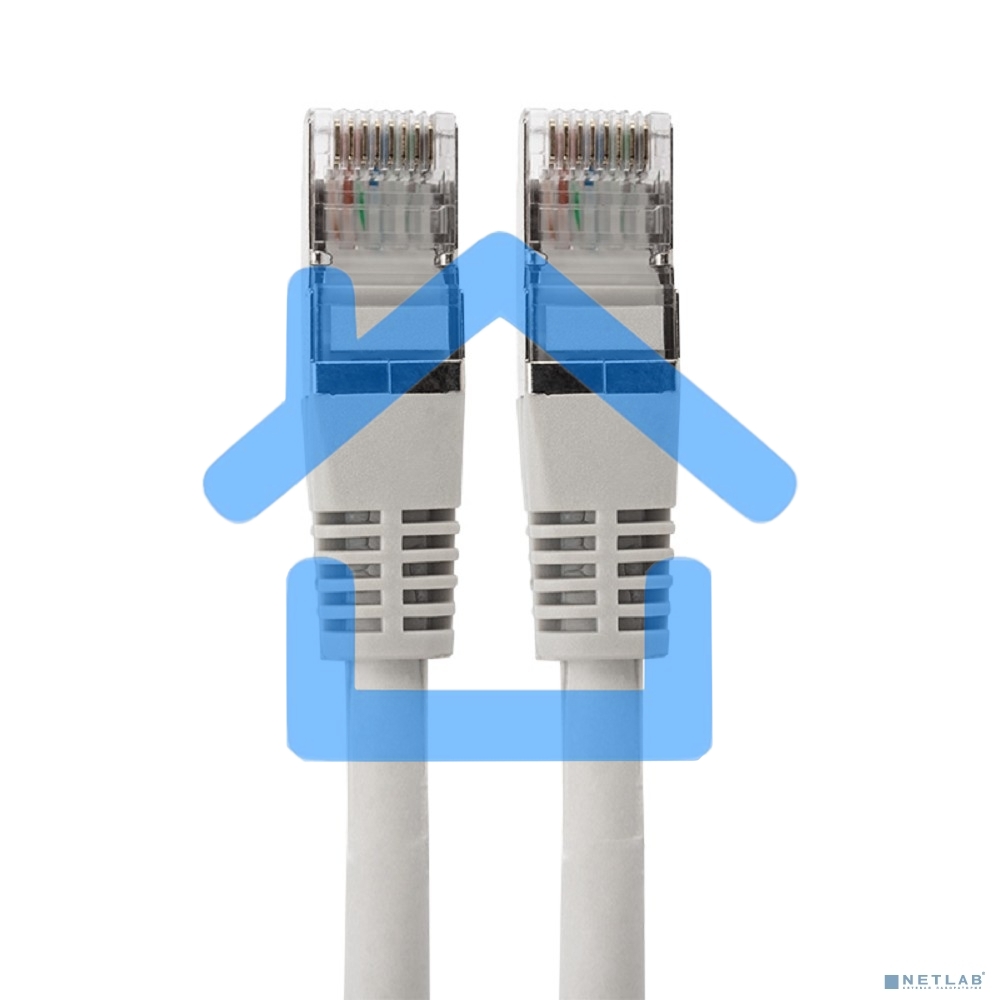 Пaтч-корд F/UTP Rexant, категория 6, RJ45-RJ45, экранированный, PVC серый, 0,5м