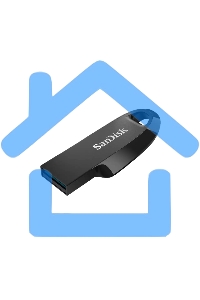 Флешка USB 128 Gb SanDisk CZ550 Ultra Curve, USB 3.2 черный