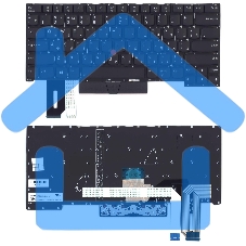 Клавиатура для ноутбука Lenovo ThinkPad T14s черная с подсветкой