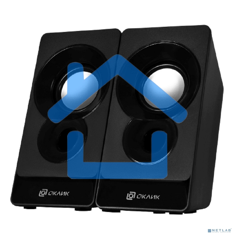 Акустическая система Oklick OK-165 2.0 черный 6Вт