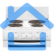 Плита электрическая Gefest 6140-01 белый, конфорок 4 электрических, духовка 55 л, 60 см x 85 см x 60 см