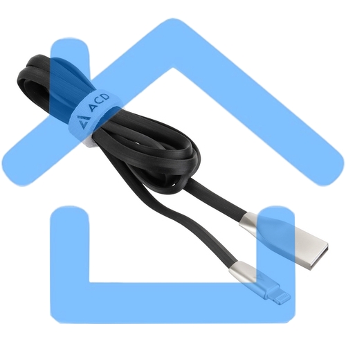 Кабель USB ACD-Infinity Lightning ~ USB-A TPE, 1.2м, черный (ACD-U922-P5B)