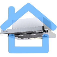 Вытяжка встраиваемая KRONA Kamilla 450 нержавеющая сталь, 45 см, 507 куб. м/ч, 38 дБ