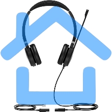 Гарнитура YEALINK YHS36 Dual Дуо, Проводная, HD звук, QD, RJ9, шт