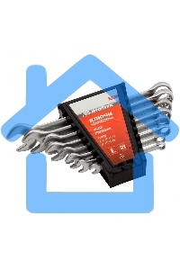 Набор ключей комбинированных Matrix 6 - 19 мм, 8 шт., CrV, матовый хром