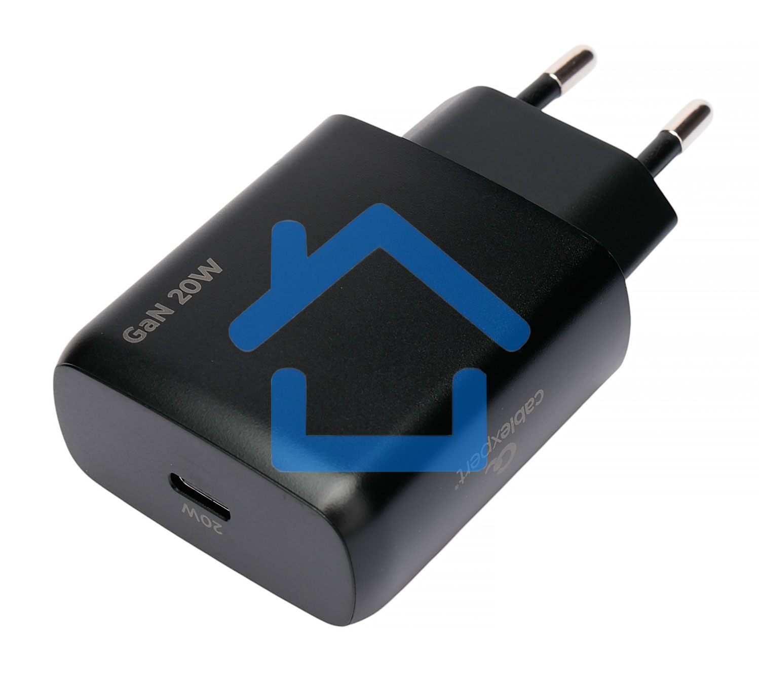 Зарядное устройство Cablexpert MP3A-PC-60 20Вт GaN, 3А, QC4.0/PD, 1xType-C, черный, пакет