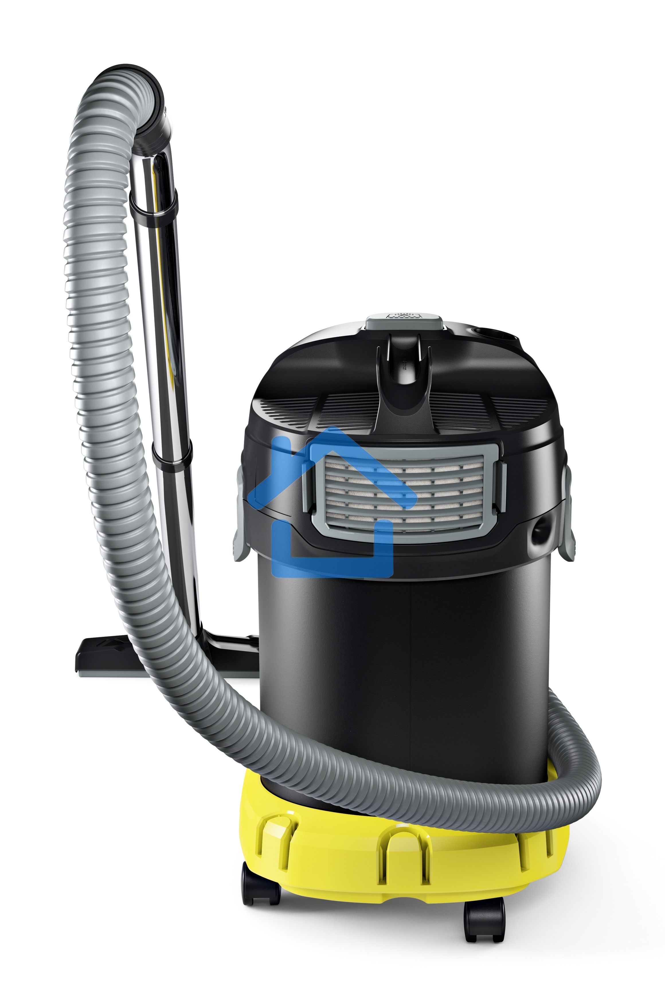 Пылесос Karcher AD 4 PREMIUM желтый/черный, 150/600 Вт, уборка сухая, пылесборник контейнер 17 л