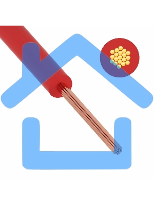 Провод ПуГВ (ПВ-3) 1,5 мм² 500 м красный ГОСТ 31947-2012,ТУ 16-705. 501-2010