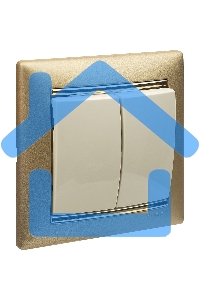 Электроустановочные изделия Legrand Legrand 774305 Выключатель Valena двухклавишный 10 AX(слоновая кость)