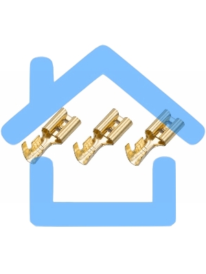 Клемма плоская гнездо 5,6 мм 1-1.5 мм² (РП-м 1.5-(4.8)) Rexant