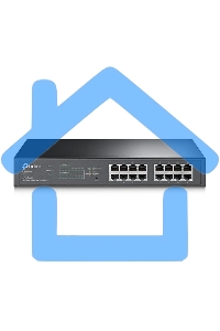 Коммутатор TP-Link SMB TL-SG1016PE Easy Smart гигабитный 16-портовый коммутатор с 8 портами PoE+