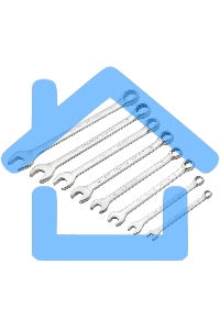 Набор ключей комбинированных Matrix 6 - 19 мм, 8 шт., CrV, матовый хром