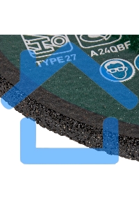 Круг шлифовальный по металлу, 125 х 6,0 х 22,2 мм, 9%WA+75%A+16%B Сибртех