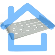 Полка консольная Rexant 1U глубиной 250 мм