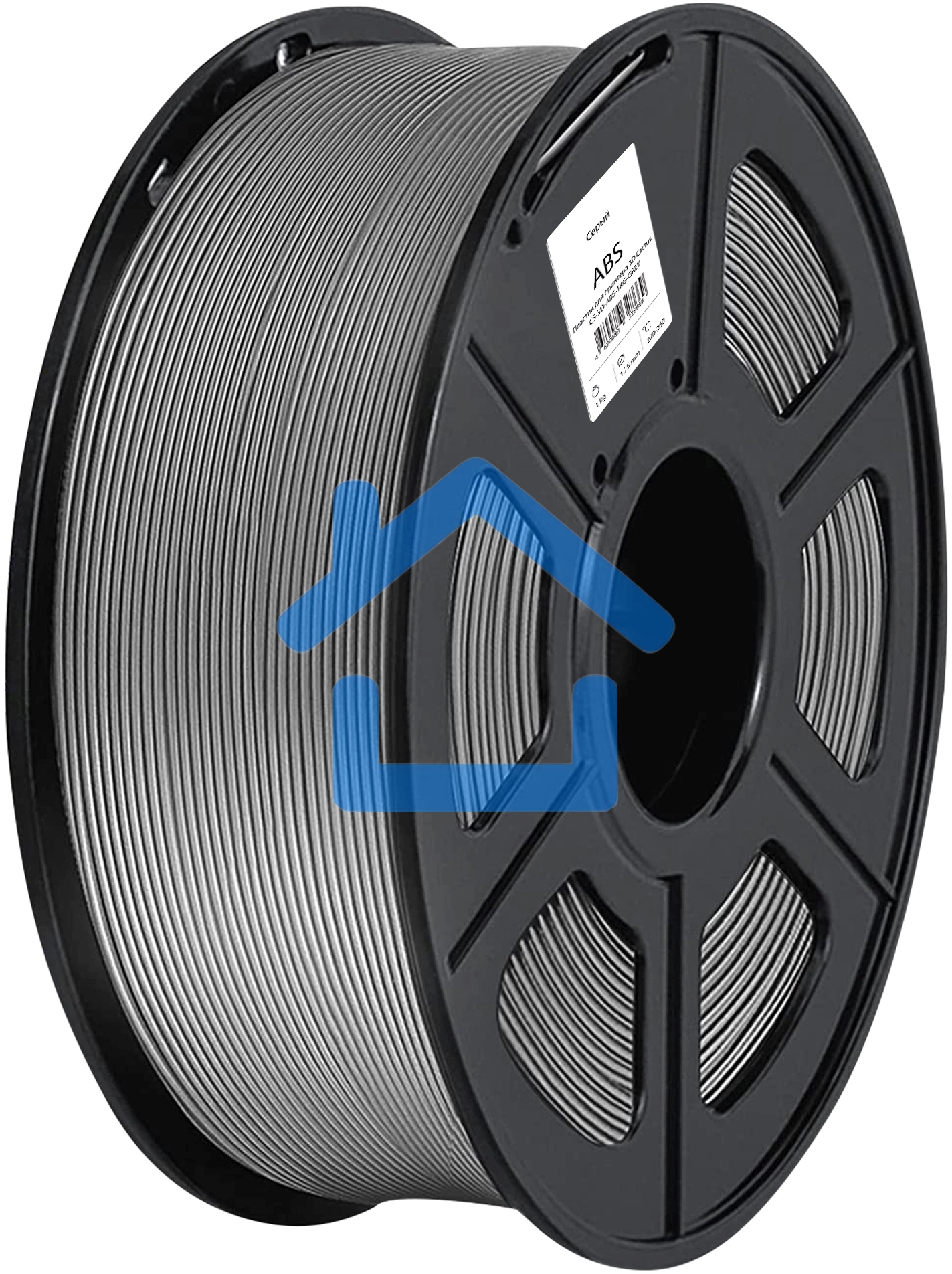 Пластик для принтера 3D Cactus CS-3D-ABS-1KG-GREY ABS d1.75мм 1кг 1цв.